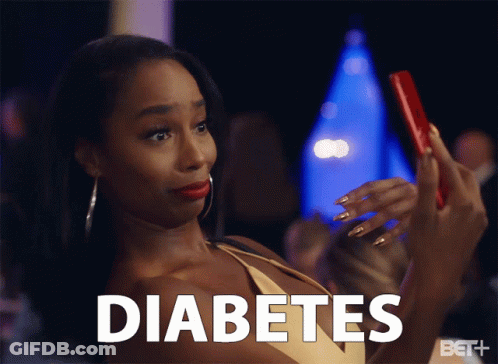 Woman Taking Selfie With Text Diabetes GIF