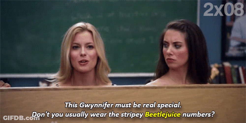 Woman Talking About Beetlejuice GIF