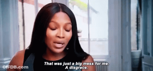 Woman Talking About Big Mess GIF