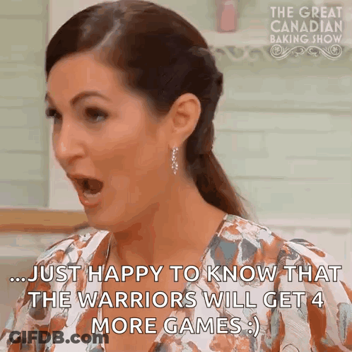 Woman Talking About Great Canadian Baking Show GIF