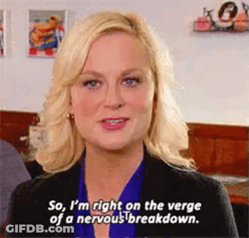 Woman Talking About Nervous Breakdown GIF