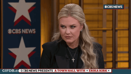 Woman Talking About Town Hall GIF