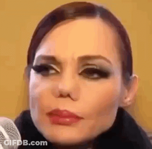 Woman Talking Into Microphone Close Up GIF