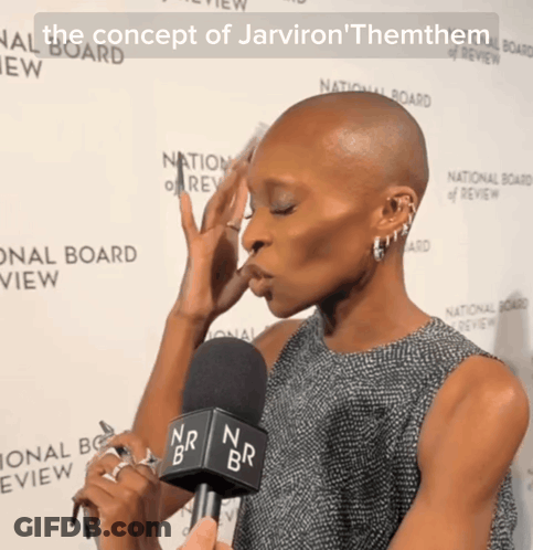 Woman Talking Into Microphone Concept Of Jarviron Themthem GIF