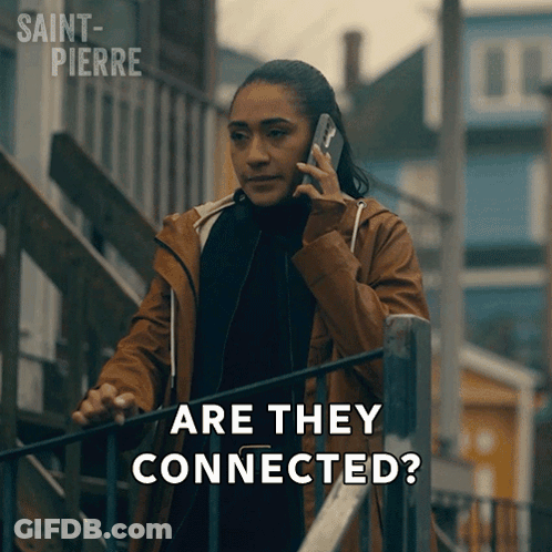 Woman Talking On Cell Phone Are They Connected GIF