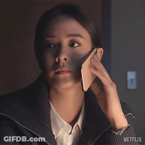 Woman Talking On Cell Phone Don't Call Me Again GIF