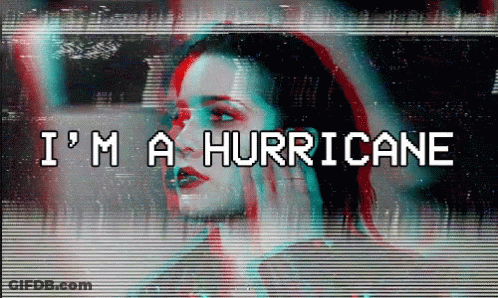 Woman Talking On Cell Phone I'm A Hurricane GIF