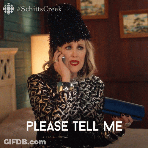 Woman Talking On Cell Phone Saying Please Tell Me GIF