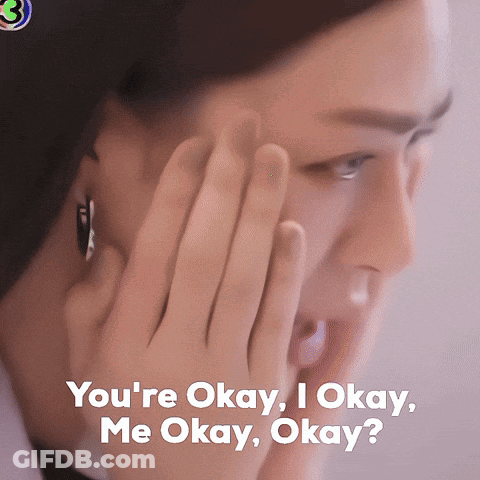 Woman Talking On Cell Phone Saying You Okay Me Okay GIF