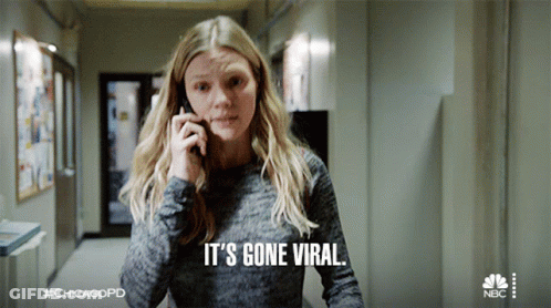 Woman Talking On Cell Phone Says It's Gone Viral GIF