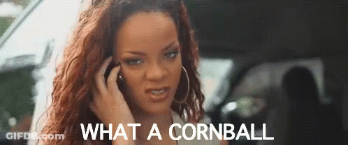 Woman Talking On Cell Phone What A Cornball GIF