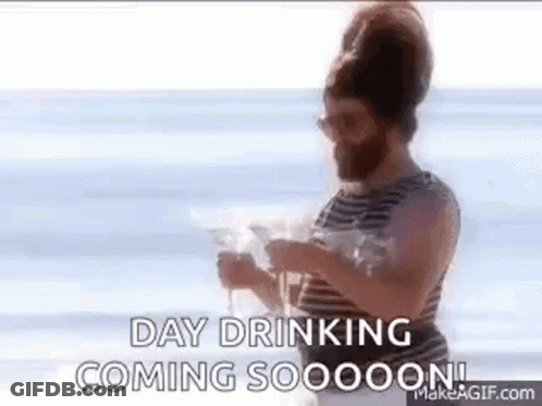 Woman Talking On Cell Phone Would You Put Day Drinking Under GIF