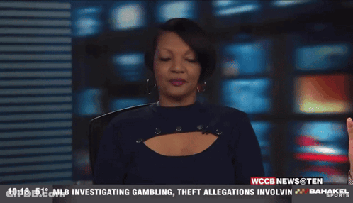 Woman Talking On News Channel WCB News @ Ten GIF