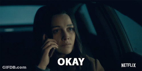 Woman Talking On Phone In Car Saying Okay GIF