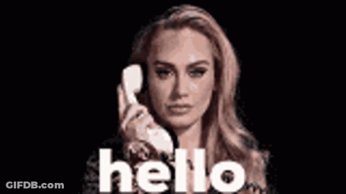 Woman Talking On Phone Saying Hello GIF