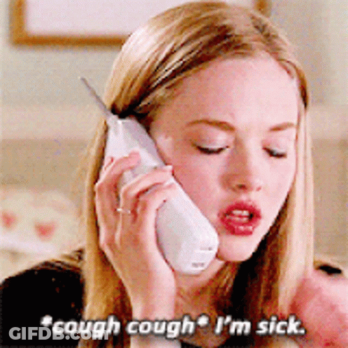 Woman Talking On Phone Saying I'm Sick GIF