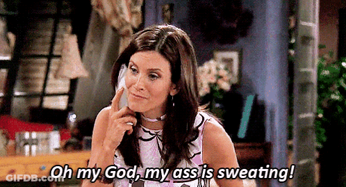 Woman Talking On Phone Saying Oh My God GIF