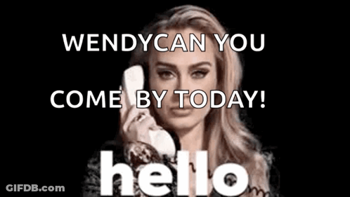 Woman Talking On Phone Saying Wendy Can You Come GIF