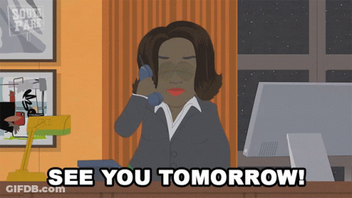 Woman Talking On Phone See You Tomorrow GIF