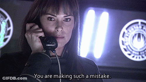 Woman Talking On Phone You Are Making Such A Mistake GIF