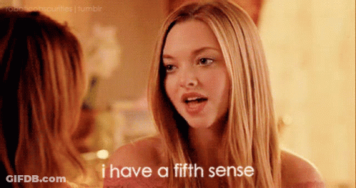 Woman Talking To Another Saying I Have A Fifth Sense GIF