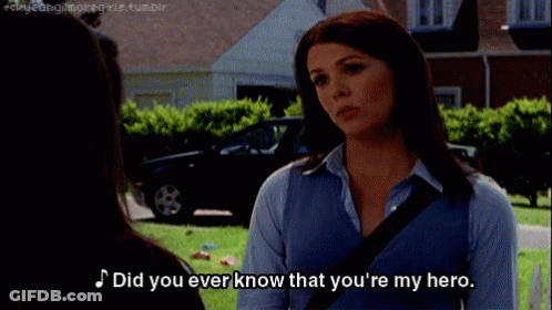 Woman Talking To Another Woman Did You Ever Know That You're My Hero GIF