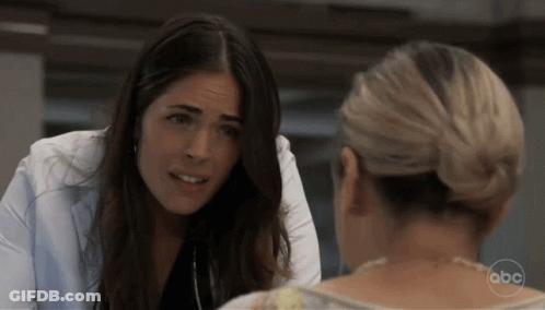 Woman Talking To Another Woman Saying ABC GIF