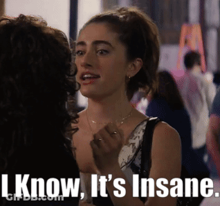 Woman Talking To Another Woman Saying I Know It's Insane GIF
