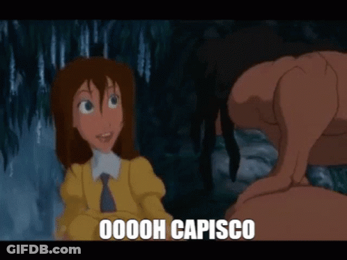 Woman Talking To Man Saying Ooooh Capisco GIF