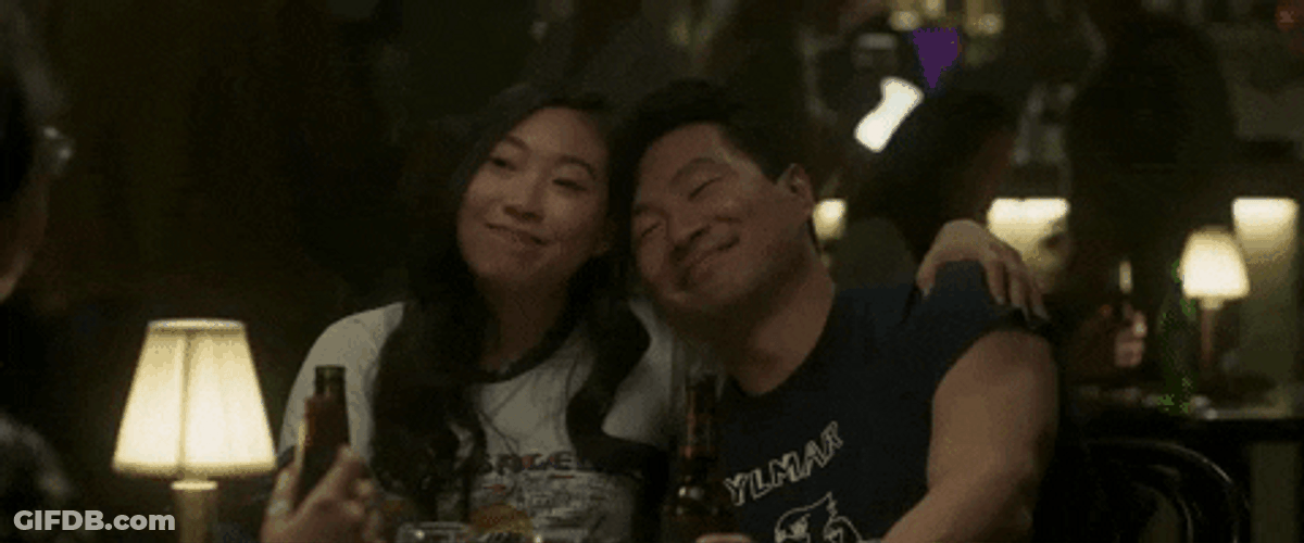 Woman Tapping Shang Chi GIF