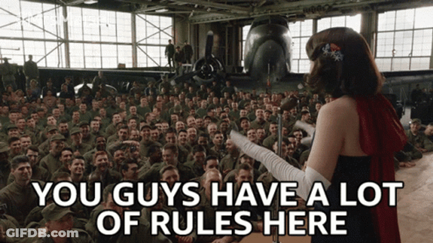 Woman Teaching Many Men GIF