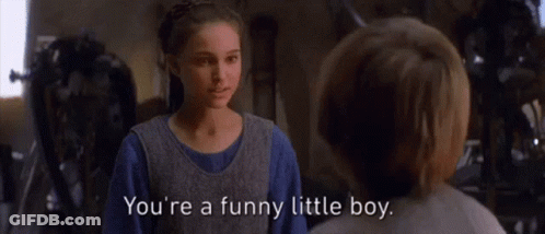 Woman Telling Boy You're A Funny Little Boy GIF