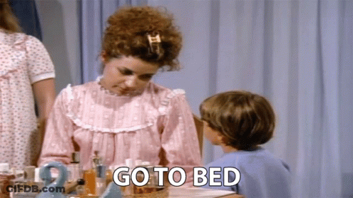 Woman Telling Child To Go To Bed GIF