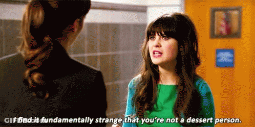 Woman Tells Another You Are Not A Dessert Person GIF