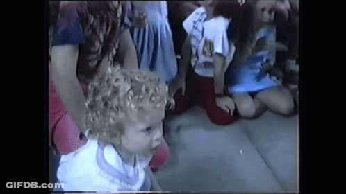Woman Thanking Baby Jesus For Nom Nom GIF