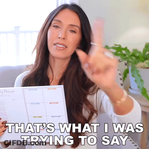 Woman That's What I Was Trying To Say GIF