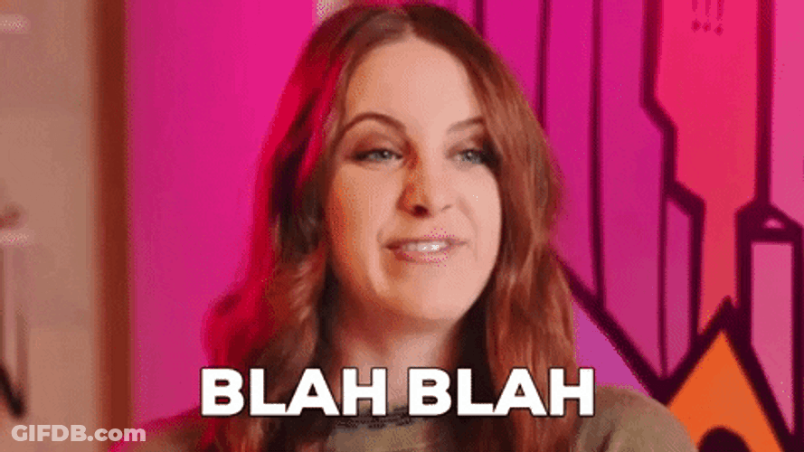 Woman The Service Was Just Blah GIF