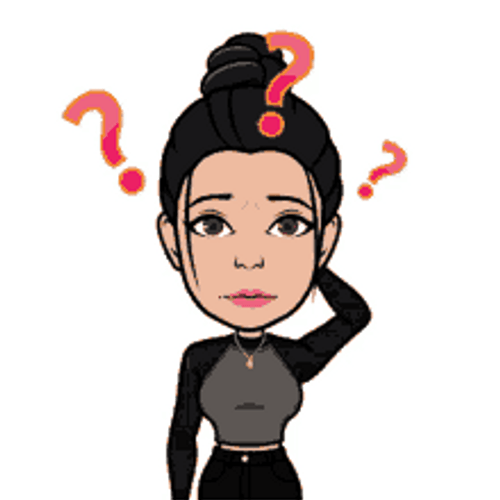 Woman Thinking Question Mark Animation GIF