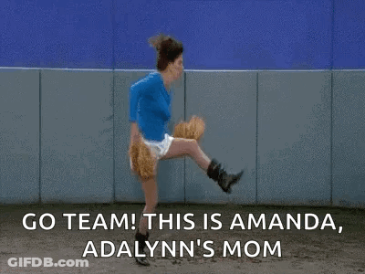 Woman Throwing Baseball In Blue Shirt And White Skirt GIF