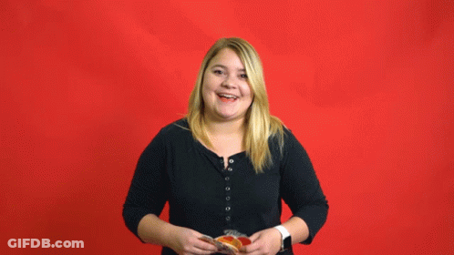 Woman Throwing Hands In Air Saying Stickers GIF