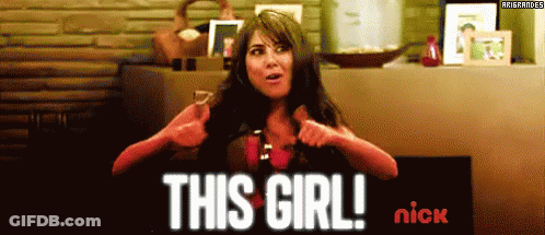 Woman Thumbs Up Saying This Girl GIF
