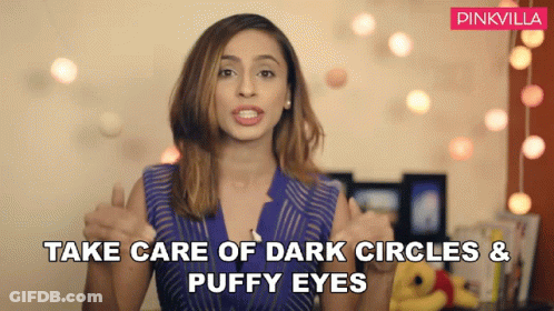 Woman Thumbs Up Take Care Of Dark Circles And Puffy Eyes GIF