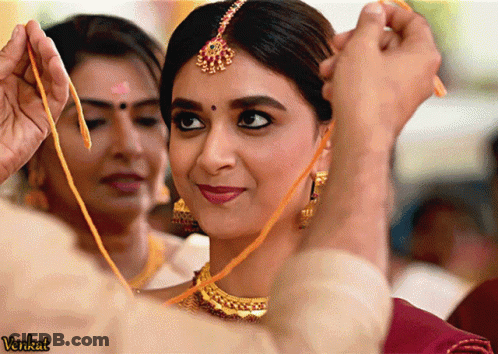 Woman Tied Up By Man With Word Venkat GIF
