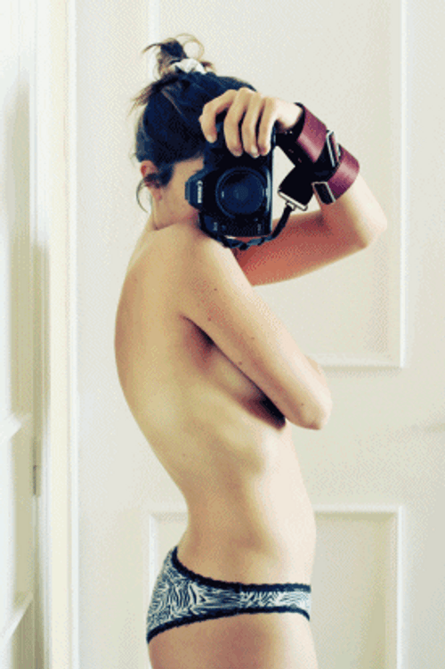 Woman Took Pictures Of Pregnant Belly Until Baby Is Born GIF
