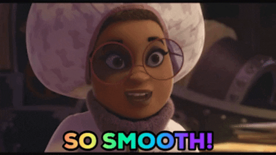 Woman Touching Her Face So Smooth GIF