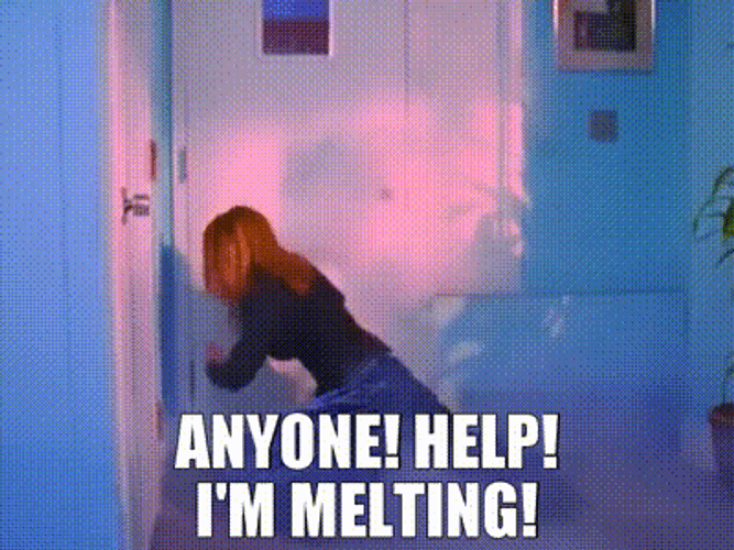 Woman Trapped I'm Melting From Scrubs Series GIF
