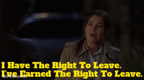 Woman Trench Coat: I Have Right To Leave GIF