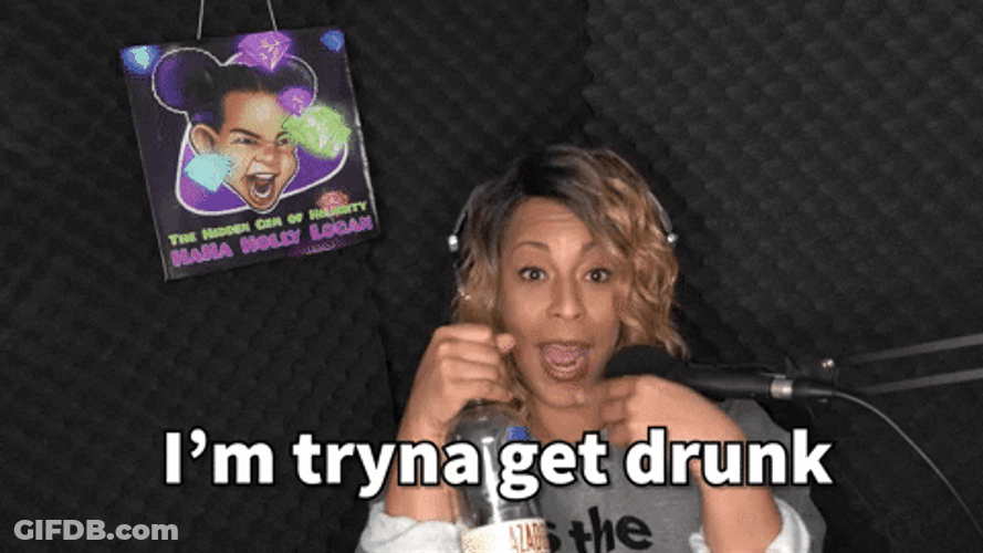 Woman Trying Get Drunk With Don Julio Tequila GIF