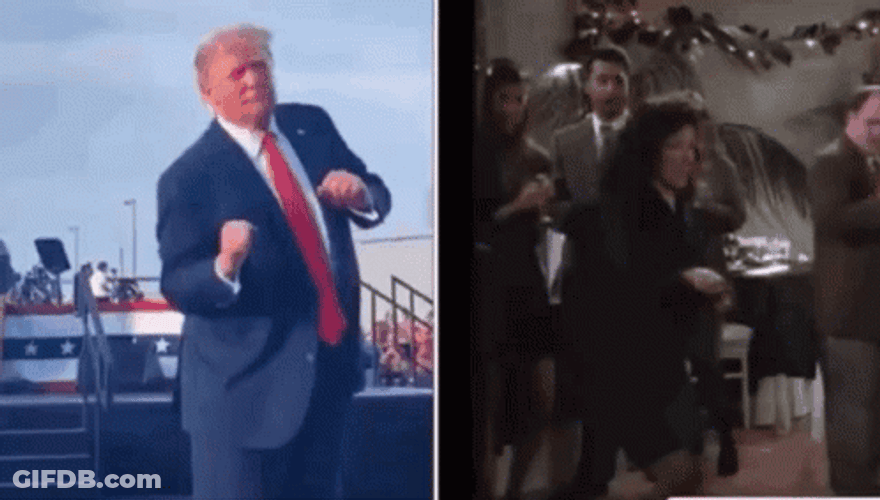 Woman Vs Trump Dance GIF