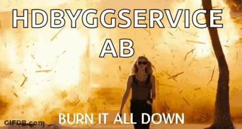 Woman Walking In Front Of Explosion Hdbyggservice Ab Burn It All Down GIF